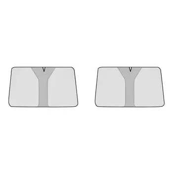 Автомобильный солнцезащитный экран с защитой от инфракрасного излучения, серебристый, для внедорожников и седанов