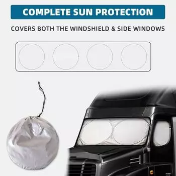 Автомобильный солнцезащитный козырек 240T полиэстер серебряная лента большой складной солнцезащитный козырек для грузовика двойной лобовое стекло солнцезащитный козырек Y6H8