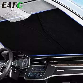 Автомобильный солнцезащитный козырек 70*140 см, двухслойная солнцезащитная изоляционная ткань, солнцезащитный зонт для салона автомобиля, складной на окно и лобовое стекло