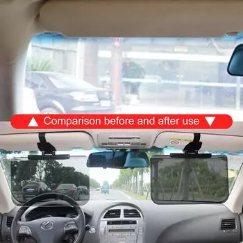 Автомобильный солнцезащитный козырек, автоматический противобликовый поляризованный козырек, удлинитель солнцезащитного козырька, универсальный солнцезащитный козырек для окна автомобиля, блокировщик ультрафиолетовых лучей, автомобильные аксессуары чёрный