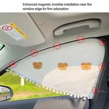 Автомобильный солнцезащитный козырек, боковой разделитель окна, магнитная адсорбционная треугольная солнцезащитная шторка для внедорожника A-2