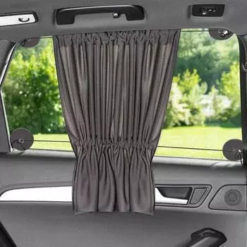 Автомобильный солнцезащитный козырек, боковые солнцезащитные козырьки для оконных занавесок, складные 65x50 см, темно-серые, легко устанавливаются, новые CHINA