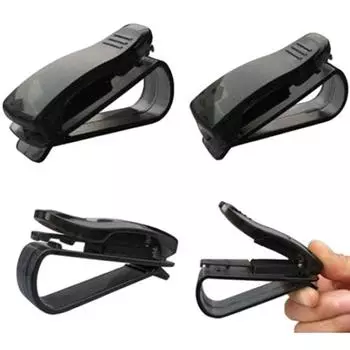 Автомобильный солнцезащитный козырек, держатель для билетов, очки, солнцезащитные очки, квитанция, зажим для карты, пластиковый зажим