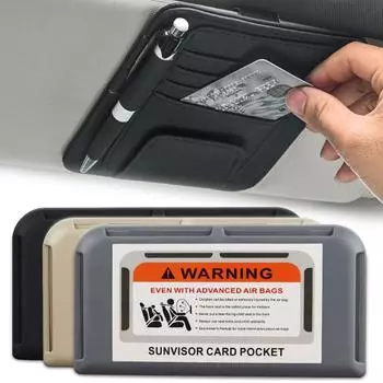 Автомобильный солнцезащитный козырек, держатель для карт, ящик для хранения солнцезащитных очков, зажим для магнитной ленты, универсальный автомобильный грузовой внутренний держатель для карт, аксессуары для солнцезащитного козырька