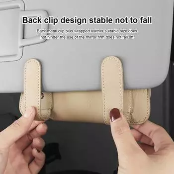 Автомобильный солнцезащитный козырек для очков, держатель для солнцезащитных очков, футляр для очков, внутренний держатель красный