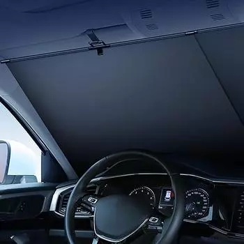 Автомобильный солнцезащитный козырек на лобовое стекло, выдвижной солнцезащитный козырек для автомобиля, защита от тепла, автомобильный солнцезащитный козырек, аксессуары для автомобиля United States