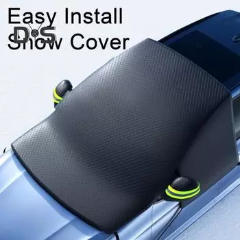 Автомобильный солнцезащитный козырек от льда, устойчивый к ультрафиолетовому излучению, водонепроницаемый, универсальный, простая установка, защита лобового стекла, автомобильный чехол от снега XL