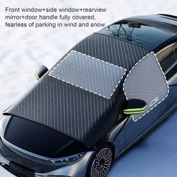 Автомобильный солнцезащитный козырек от льда, устойчивый к ультрафиолетовому излучению, водонепроницаемый, универсальный, простая установка, защита лобового стекла