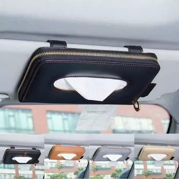 Автомобильный солнцезащитный козырек, подвесной ящик для хранения салфеток, держатель для бумажного контейнера, аксессуары A