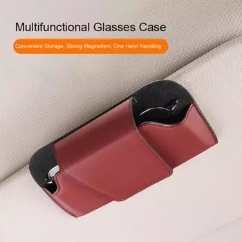 Автомобильный солнцезащитный козырек премиум-класса, держатель для очков, износостойкий, экономит место для хранения серый