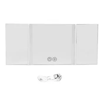 Автомобильный солнцезащитный козырек с тройным складыванием, зеркало для макияжа, складной автомобильный солнцезащитный козырек, зеркало для макияжа, автомобильный солнцезащитный козырек, зеркало для макияжа Mi