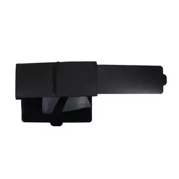 Автомобильный солнцезащитный козырек, удлинитель, антибликовый солнцезащитный фильтр, регулируемый солнцезащитный козырек на окно автомобиля, блокировщик ультрафиолетовых лучей, универсальные аксессуары для салона автомобиля Left чёрный