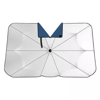 Автомобильный солнцезащитный козырек в стиле летней защиты от тепла с v-образным вырезом, телескопический солнцезащитный козырек, изоляционный передний знак парковки, солнцезащитный козырек синий