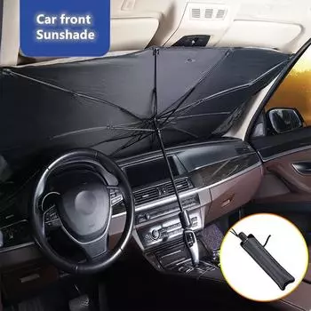Автомобильный солнцезащитный козырек, зонтик, автомобильный козырек на переднее окно, автомобильный солнцезащитный козырек, аксессуары для внутренней защиты лобового стекла
