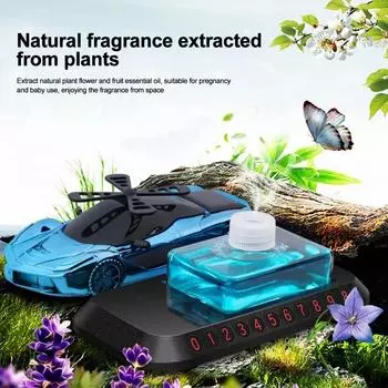 Автомобильный солнечный освежитель воздуха с автоматическим вращением, диффузор эфирного масла, камуфляж для приборной панели, украшения для вертолетов, удаление запаха синий