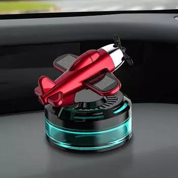 Автомобильный солнечный освежитель воздуха вращающийся самолетный дизайн очиститель воздуха для автомобиля декоративный элегантный модный автомобильный солнечный освежитель воздуха для автомобиля белый