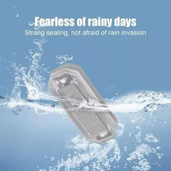 Автомобильный солнечный светодиодный мини-предупреждающий фонарь для ночной езды на мотоцикле, электрический задний фонарь, противотуманный предупреждающий свет