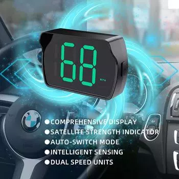 Автомобильный спидометр Head Up Display Цифровой GPS-спидометр HUD KMH MPH Для грузовых автомобилей USB-источник питания Аксессуары для безопасного вождения