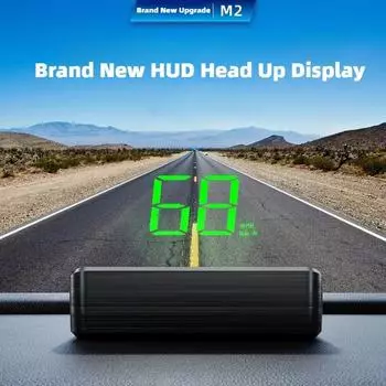 Автомобильный спидометр HUD GPS Head Up Display Цифровой измеритель скорости Проектор на лобовое стекло для транспортных средств Грузовик Автоэлектроника Аксессуары