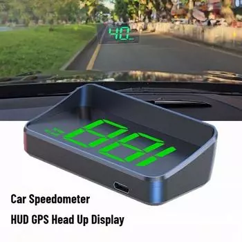 Автомобильный спидометр HUD GPS Head Up Display Цифровой измеритель скорости Проектор на лобовое стекло для транспортных средств Грузовик Автоэлектроника Аксессуары