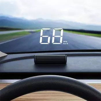 Автомобильный спидометр HUD GPS Head Up Display Цифровой измеритель скорости Проектор на лобовое стекло Для транспортных средств Грузовиков Авто Электроника Аксессуары зелёный