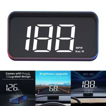 Автомобильный спидометр HUD GPS M2 HD Head Up Display Цифровой измеритель скорости Проектор на лобовое стекло для автомобилей Автомобильные электронные аксессуары