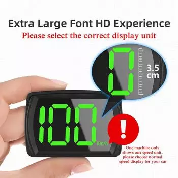 Автомобильный спидометр HUD Head-Up Display Цифровой измеритель скорости Транспортные средства Грузовик Проектор на лобовое стекло Автомобильная электроника Аксессуары
