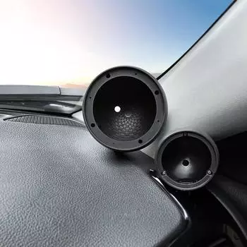 Автомобильный среднечастотный динамик Основание автомобильного рожка Модифицированный держатель Кронштейн для автомобильного динамика ВЧ Основание для аудиосистемы Корпус автомобильных аксессуаров чёрный