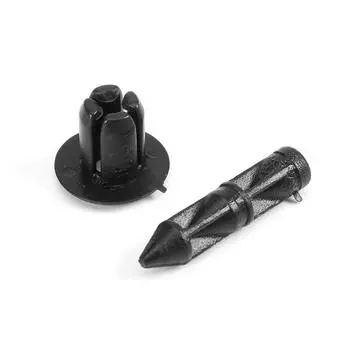 Автомобильный стайлинг 100 шт. 6 мм пластиковые заклепки для обтекателя мотоцикла TRIM Clips для Honda для Yamaha Suzuki чёрный