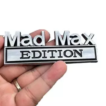 Автомобильный Стайлинг 3D Mad Max Edition Металлический Хром Цинковый Сплав Клейкая Эмблема Декоративный Значок Забавная Наклейка Автомобильный Аксессуар