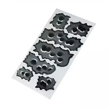 Автомобильный Стайлинг, 3D наклейки, эмблема, символ, креативные персонализированные наклейки, поддельные пулевые отверстия, забавные наклейки на автомобильный шлем