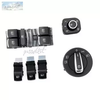 Автомобильный Стайлинг Детали интерьера Зеркало Окно Топливный бак Замок Выключатель для Jetta Golf Mk5 6 Tiguan CC 5nd959565a 5nd941431b 5nd959857 чёрный