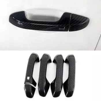 Автомобильный Стайлинг для KIA Forte K3 2019 2020 Напечатанная карбоновая накладка на внешнюю дверную ручку, молдинг