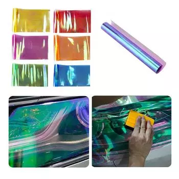 Автомобильный Стайлинг Хамелеон Фары Задние Фонари Винил Тонировка Наклейка на Автомобиль Световая Пленка Обертывание Автомобильные Фары Мембрана Декоры Всего Автомобиля зелёный