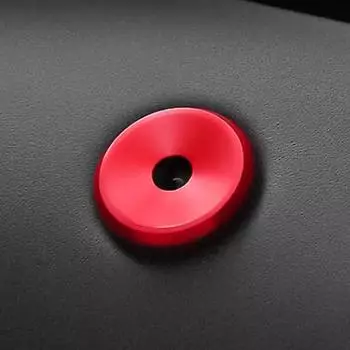 Автомобильный Стайлинг Крышка Круглая Крышка Отделка Блестками Наклейка для Porsche Panamera Cayenne Macan Алюминиевый Сплав Аксессуары Для Интерьера красный