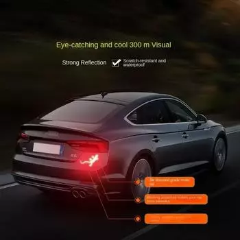 Автомобильный Стайлинг Светоотражающая Наклейка Предупреждающий Знак Безопасности Ночное Вождение Предупреждение Гекон Полоска Светоотражатель Автомобильные Внешние Аксессуары