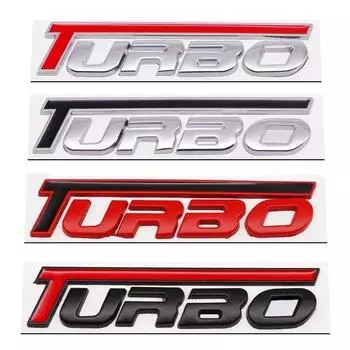 Автомобильный Стайлинг Turbo 3D Универсальная Эмблема на Крыло Задний Багажник Значок Наклейка Наклейка