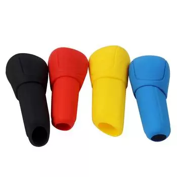 Автомобильный стайлинг Втулки переключения передач Головка коробки передач Ручка переключения передач Чехол Автомобильные аксессуары Силиконовые ручки ручного тормоза жёлтый