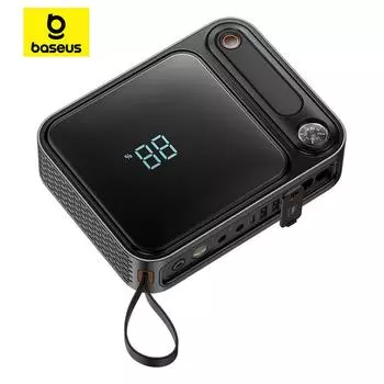 Автомобильный стартер Baseus Super Energy Ultra 3000A PD100W, инвертор с быстрой зарядкой