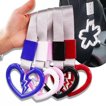 Автомобильный статический ремень JDM Broken Heart / Cherry Blossom подвесное кольцо задний бампер электростатический ремень предупреждающее кольцо украшение интерьера