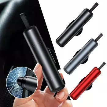 Автомобильный стеклобойный молоток, аварийный стеклобой, резак для ремней безопасности, спасательный аварийный инструмент для автомобиля синий