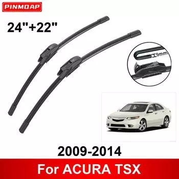 Автомобильный стеклоочиститель для ACURA TSX 2009-2014 24 + 22 Передние и задние щетки стеклоочистителя щетки режущие аксессуары 2009 2010 2011 2012 2013 2014 чёрный