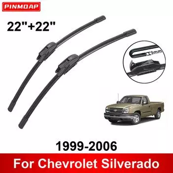 Автомобильный стеклоочиститель для Chevrolet Silverado 1999-2006 22 + 22 Передние задние щетки стеклоочистителя щетки режущие аксессуары 1999 2000 2001 2002 2003 2004 2005 2006 чёрный