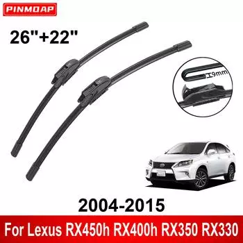 Автомобильный стеклоочиститель для Lexus RX450h RX400h RX350 RX330 2004-2015 26 + 22 Передние и задние щетки стеклоочистителя щетки режущие аксессуары 2004 2005 2006 чёрный
