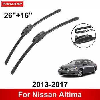 Автомобильный стеклоочиститель для Nissan Altima 2013-2017 26 + 16 Передние щетки стеклоочистителя щетки резаки аксессуары 2013 2014 2015 2016 2017 чёрный
