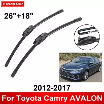 Автомобильный стеклоочиститель для Toyota Camry AVALON 2012-2017 26 + 18 Передние и задние щетки стеклоочистителя щетки резаки аксессуары 2012 2013 2014 2015 2016 2017 чёрный