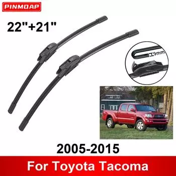 Автомобильный стеклоочиститель для Toyota Tacoma 2005-2015 22 + 21 Передние задние щетки стеклоочистителя щетки резаки аксессуары 2005 2006 2007 2008 2009 2010 2011 2012 чёрный
