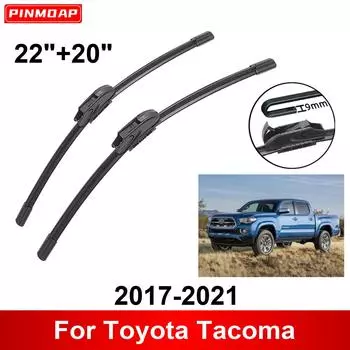 Автомобильный стеклоочиститель для Toyota Tacoma 2017-2021 22 + 20 Передние задние щетки стеклоочистителя щетки резаки аксессуары 2017 2018 2019 2020 2021 чёрный
