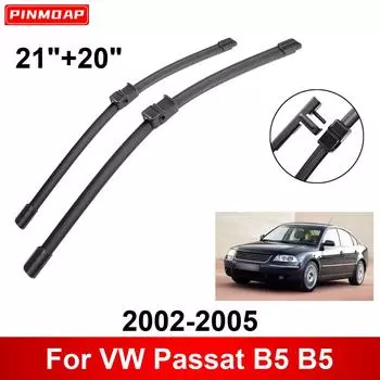 Автомобильный стеклоочиститель для VW Passat B5 B5 2002-2005 21 + 20 Передние щетки стеклоочистителя щетки режущие аксессуары 2002 2003 2004 2005 чёрный