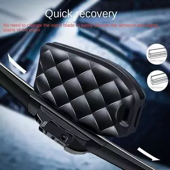Автомобильный стеклоочиститель лобового стекла Щетка для восстановления и восстановления Универсальный автомобильный стеклоочиститель для лобового стекла Инструмент для ремонта царапин Аксессуары чёрный